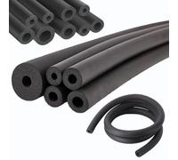 Black Soft Heat Preservation Foam Pipe Lagging for Outdoor Pipe Insulation and AC Units, Wrap Freeze Protection Wall Covers Also for Exercise Machine Handles(34mmx20mmx2.0m)