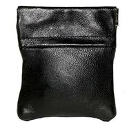 Black Soft Leather Snap Purse Wallet Coin Change Work School Mens Ladies Unisex