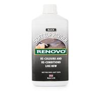 Black Soft Top Reviver 1 Litre - Fabric Convertible Roof Restorer and Canvas Hood Dye Treatment for Faded Soft Tops