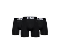 Black Solid 3 Pack 5" Boxer Brief PSD Black M
