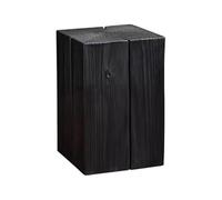 Black Solid Wood Pedestal Stand - 30x30x30cm Display Base for Cakes, Desserts, Sculptures & Wedding Decor - Ideal for Home Events & Party Decorations (Black 30x30x40cm)