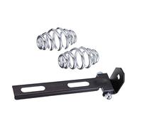 Black Solo Seat Mount Kit Bracket w/ 3 Inch Barrel Spring for Harley Chopper Bobber Harley Softail Custom