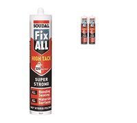 Black Soudal Fix All Turbo High Tack SMX Sealant Strong Bond Adhesive Polymer Silicone