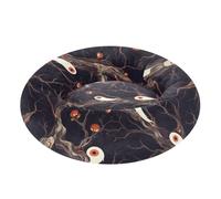 Black Souls Pet Dog Bed Removable & Washable fluffier Cat Cushion for Small Size Pets Supplies