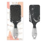 Black Space Astronaut Hair Brush Universe Astronaut Wet Dry Air Cushion Hair Brush Plastic Detangler Hairbrush for Kids Adults Back To School Gift Women Men