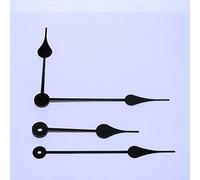 Black Spade Clock Hands to fit UTS Clock Movements (EF Euro Fitting Euroshaft) (125mm Spade Metal)