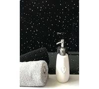 Black Sparkle 5mm x 250mm x 2700mm Bathroom Wall Panels 100% Waterproof Panels, PVC Wall Panels