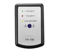 Black Speaker Polarity Tester Phase Meter for Car Audio Systems, Checks Positive & Negative Connections, Plastic, 4.1 x 2.8 x 1.0 in, Compatible with Tweeters Door Speakers Subwoofers