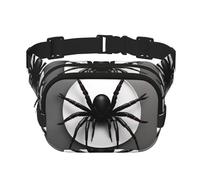 Black Spider Print Men and Women Square Double Layer Waist Bag Workout Crossbody Travel Waist Bag, Black, One Size