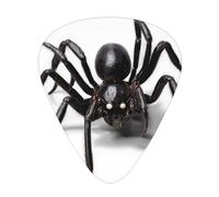 Black Spider Printed pick set - 12 pieces, thin, medium and thick guitar picks, suitable for guitar, bass, electric guitar and ukulele