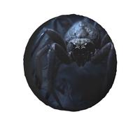 Black Spider Universal Spare Tire Cover, Weatherproof Wheel Protector, Soft Wheel Cover Fit For Trailer Rv, Suv, Truck, 14" 15" 16" 17" Inch