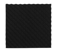 Black Sponge Acoustic Foam Panel Wave Surface for Sound Absorption | Lightweight Installation, Egg Carton Design, for Recording Walls, Home Offices, Musicians and Av Technicians