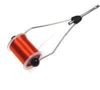 Black Spool Tool Ceramic Tip Fly Tying Bobbin Holder Light Weight Fly Fishing Tying Tools for Standard Bobbin Holder Bobbins for Sewing Machine Fishing Fly Tying Accessories (11cm/4.3in)