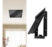Black Spring Loaded Ceiling Access Door Panel - Metal Access Hole Cover for Attics 12x12in Also Available in 6x6 8x8 10x10 14x14 20x20 - sh Lock Design