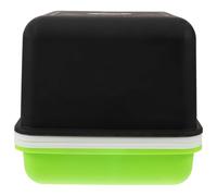 Black Sprouting Tray with Lid Plastic Seed Starter Box for Home Growing | Smooth Surface, Breathable Holes, Space-saving Design, Suitable for Seedlings and Succulent Cuttings, Simple Nursery Use