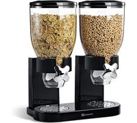 (Black) SQ Professional Double Cereal Dispenser 500g Cylinder X 2