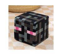(Black Square, 20cm) Minecraft Plush Block Pillow With Sponge Core For Colorful Doll Design Block