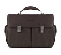 Black Square Briefcase - unisex - Piquadro - Laptop Bags & Cases - Brown - ONE SIZE - Bags ONE SIZE