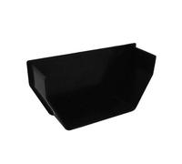 Black Square Gutter Internal Stop End, Freeflow 114mm Rain Water Systems