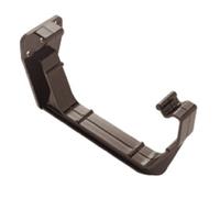 Black Square Guttering and Downpipe - Gutter and Pipe Fittings - Fascia Bracket x 5
