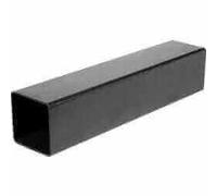 Black Square Guttering Downpipe - 65mm x 2.5m by Aquaflow