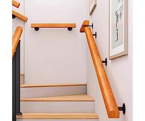 Black Square Metal Stair il with Adjustable 270° Bracket, Durable Staircase Railing Post, Perfect for Outdoor Deck Stairs, Safety and Style Combined
