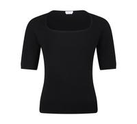 Black Square Neck Top Medium Sleeves - female - Alexander McQueen - T-Shirts - Black - S - Tops S