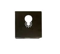 Black Square Slot Cutter, Stainless Steel Socket Slot Cutter One Step in Place Universal Holes Opener Tools for Plasterboard Drywall