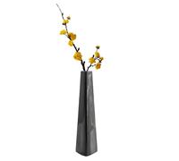 Black Square Small Ceramic Bud Vase Flower Single Stem Vases Floral Holder Bottle Modern Home Decorative Centerpiece for Wedding Office Home