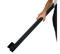 Black Square Stair il for Wall - Safety Support Rails for Indoor & Outdoor Stairs Adjustable Lengths 80cm to 300cm Durable and Stylish il Solution