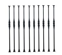 Black Square Staircase Balusters European Style, 20 30 40 50 60 70 Inch Extra Tall Deck Railing Spindles Kits for Wood and Outdoor Stair Porch Garden Pool Balcony,10 Pack,H 75cm/30 in