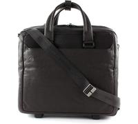 Black Square Wheeled Computer Briefcase - male - Piquadro - Handbags - Brown - ONE SIZE - Bags ONE SIZE