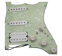 Black SSH 7-Way Fully Loaded Guitar Pickup Prewired Pickguard Pickup Single Coil Humbucker Pickup For Guitars (Color : 06)