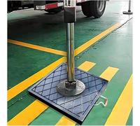 Black Stabilizer Pad, Heavy Duty Outrigger Pad, Crane Support Mat, Unbreakable Non-Slip, with Rope Handle, for Tow Truck Crane,40×40×5cm