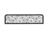 Black Stainless Steel Panel - 140x30cm Decorative Room Dividers for Dining, Restaurants, Hotels, and Bars - Stylish Desk Partition for Enhanced Privacy
