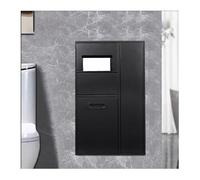 Black Stainless Steel Shower Niche - Multi-Layer Trash Can & Toilet Paper Storage Box, Easy Install Recessed Design for Hotel & Residential Bathrooms