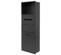 Black Stainless Steel Shower Niche, Recessed Waterproof Caddy Shelf, Toilet Paper & Shampoo Organizer, Stylish Alcove Storage for Home Improvement