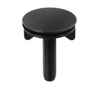 Black Stainless Steel Sink Hole Cover 45mm, Kitchen Tap Hole Blind with Plastic Screw and Nut, Leak-Proof Sealing Cap for Bathroom and Countertop Fixtures