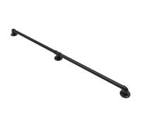 Black Stair Handrail, 1.53m Wall Mounted Grab Bar Railing Support Kit Handrails for Stairs Indoor Outdoor Balustrades Staircase, for Elderly Kids Interior Outside Steps