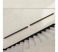 Black Stair Handrail 1m 1.5m 2m 2.5mIndoor & Outdoor WallMounted Safety Railing Stair Support Secure Grip Rail for Steps Easy Installation Durable Design