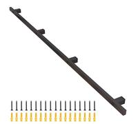 Black Stair ils - 1m to 5.2m Adjustable Pipe Railings, Safety ils for Indoor & Outdoor Steps, Durable Wall Support Railing, 270cm Length, Easy Install