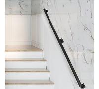Black Stair Railing il Kit | Adjustable 1-6m Indoor/Outdoor Stair Rail | Durable il for Steps | Wall-Mounted Safety Rail | Easy Installation
