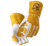 Black Stallion Revco GM1611 Top Grain Leather Cowhide mig Welding Gloves with Reinforced Palm & Thumb and Index Finger for Extra Protection (Large)
