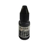 Black Stamp Ink - Safe Low-Odor Colorfast Ink for Stamps - Stamp Pad for Self-Inking Stamps, Pads, Wood Fabric, and Paper