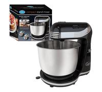 Black Stand Mixer 6 Speed Quest 3 Litre Stainless Steel Bowl Dough Hook Gift ompliant]