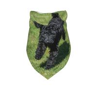Black Standard Poodle,Bib Scarf Triangle Hood Adjustable Pet Scarf Washable Hood Suitable for Small, Medium and Large Dogs and Cats