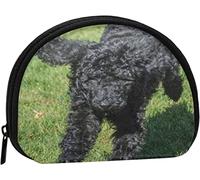 Black Standard Poodle, Wallet Shell Makeup Bag Women Storage Bag Small Coin Purse Shell Change Pouch