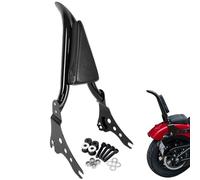 Black Standard Sissy Bar Passenger Backrest With Docking Hardware Kits for Harley Street Bob FXBB Heritage FLHC 2018-2023 Softail Slim FLSL Deluxe FLDE 2018-2021, Softail Standard 22-23 (23" Height)