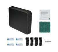 Black - Standard Size 4.5" x 3.5" x 0.75" Stern Pad, Screwless Transducer Mounting Plate kit, Marine-Grade Transducer Mounting Board Hardware Kit(NOT for Large 3D Scan Transducers)