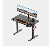 Black Standing Desk 100x60cm with USB-C Charging Port